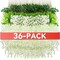 36 Pcs White Wisteria Hanging Flowers – 3.6 ft Artificial Garland for Home, Wedding Arch, Party, Garden & Outdoor Ceremony Décor